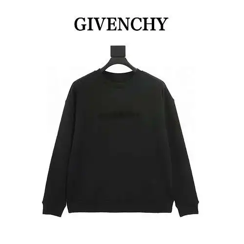 Sudadera Givenchy GVC 23FW toalla letras bordadas 4G cuello redondo