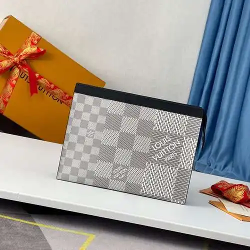 Bolso de mano para hombre LL, fabricado en piel de vacuno original importada, alta calidad, entrega 