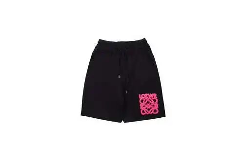 LOE*WE pantalones cortos bordados neón 22ss