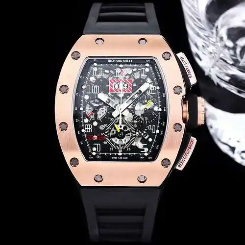 Reloj Richard @ Mill para hombre con movimiento mecánico original totalmente automático, caja superi