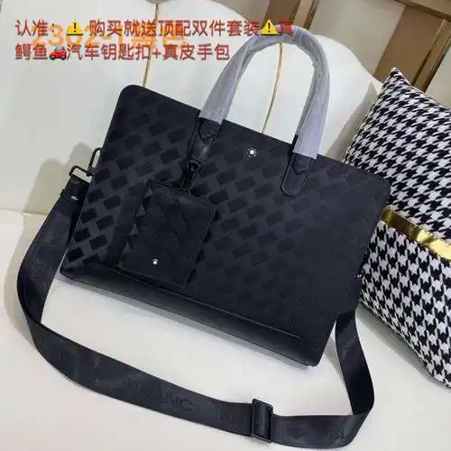 Maletín Wan@Baolong para hombre, fabricado en cuero original importado de primera calidad, versión r