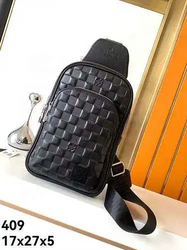 Bolso de pecho para hombre LL, fabricado en piel de vacuno original importada, alta calidad, entrega