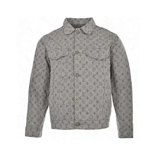 Chaqueta vaquera clásica con estampado integral en jacquard LV/Louis Vuitton 23Fw