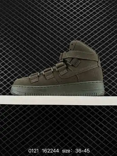 22 Nike Air Force Billie Mushroom de nivel corporativo Zapatillas altas con velcro de marca comparti