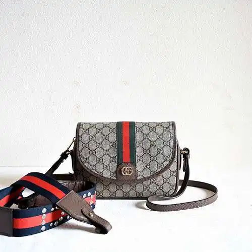 Bolso para cámara GG, fabricado en cuero original importado de primera calidad, versión réplica de a