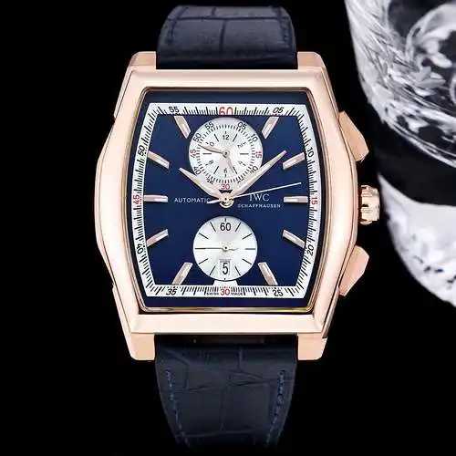Reloj para hombre IWC con movimiento mecánico original totalmente automático, caja y correa de acero