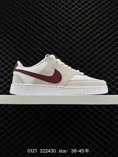 NIKE COURT VISION LOW zapatillas deportivas casual transpirables versátiles de caña baja blanco azul