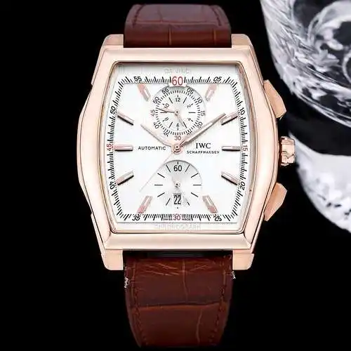 Reloj para hombre IWC con movimiento mecánico original totalmente automático, caja y correa de acero
