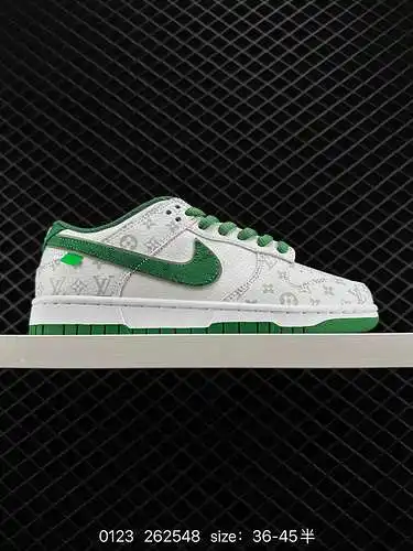24 Personalización de alta gama Louis Vuitton de marca compartida Nike SB Dunk Low Zapatos de skate 