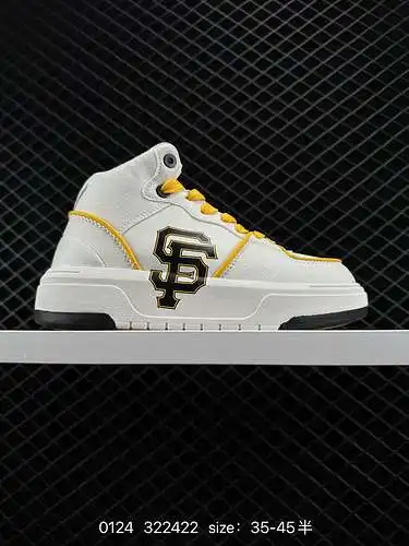 Zapatillas altas MLB para hombres y mujeres 223 nuevos zapatos deportivos retro de suela gruesa NY z