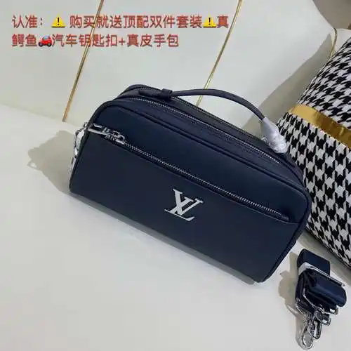 Bolso bandolera para hombre LL, fabricado en piel de vacuno original importada, alta calidad, entreg