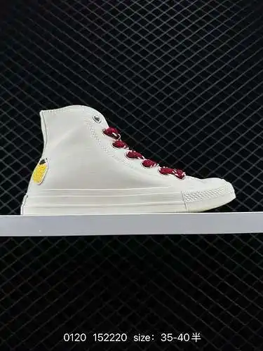 Zapatillas altas Converse All Star para mujer, estampado de frutas de felpa de una estrella, zapatil