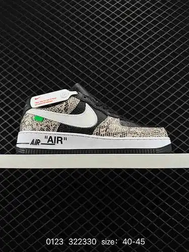Nike Air Force Low Air Force 1 zapatillas deportivas informales, versátiles y de caña baja. La combi