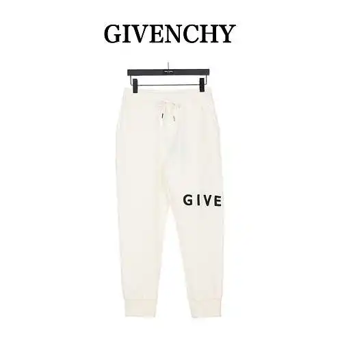 2023GVC Pantalones clásicos con logo de letra de Givenchy