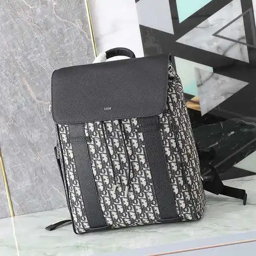 Mochila para hombre D's, fabricada en cuero original importado de primera calidad, versión réplica d