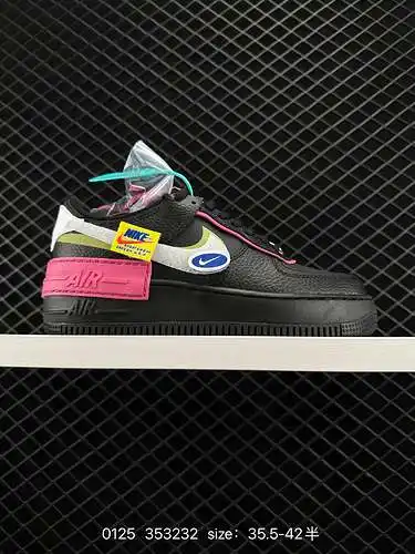 6 Nike WMNS Air Force Shadow Macaron Air Force No. 1 zapatos versátiles de caña alta y baja con incr