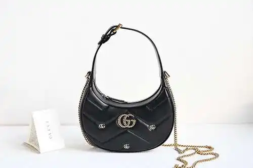 Bolso de axila GG, fabricado en cuero original superior importado, versión réplica de alta gama, fac