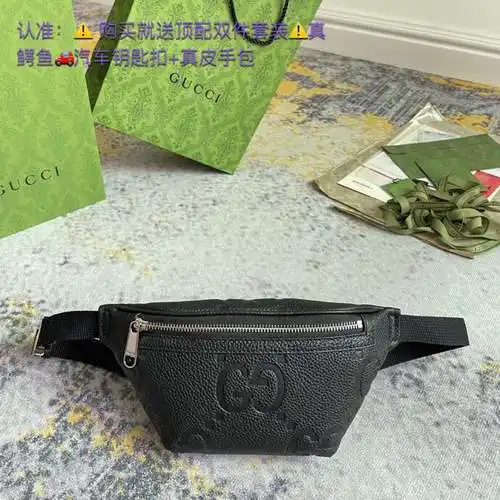 Riñonera especial GG para hombre hecha de piel de vaca Original importada, bolsa de regalo de alta c