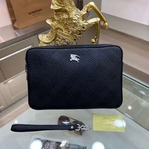 Bolso de mano para hombre BA@宝利, fabricado en piel de vacuno original importada, alta calidad, factu