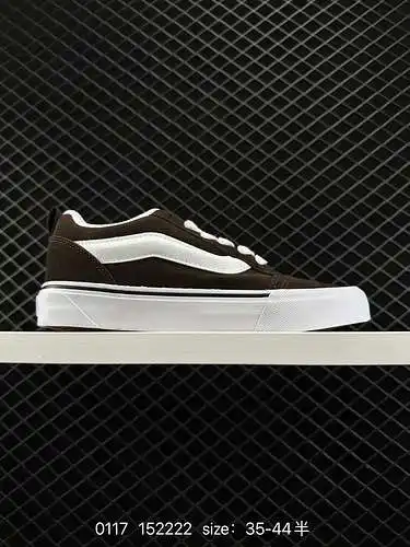 Vans Zapatillas bajas oficiales Kun skool de Vans, zapatos retro de moda para parejas de hombres y m