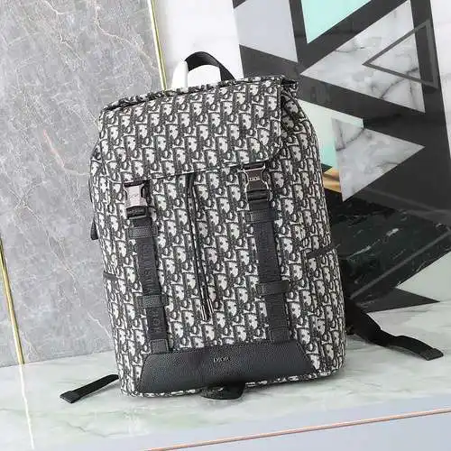 Mochila para hombre D's, fabricada en cuero original importado de primera calidad, versión réplica d