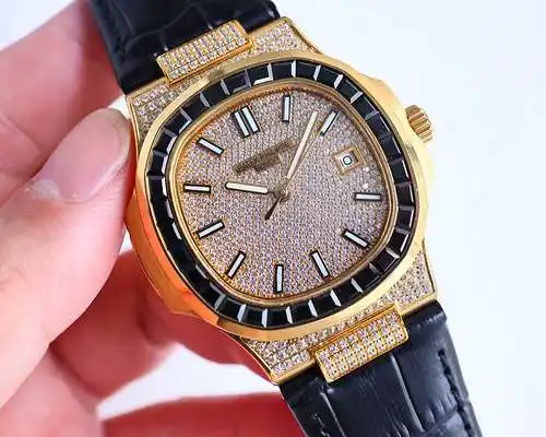 Patek@Philippe reloj para hombre con movimiento mecánico original totalmente automático caja superio