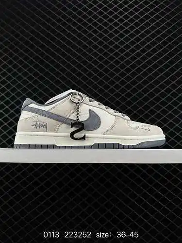 26 Stussy de nivel corporativo x Nk SB Dunk Low Marca compartida de Stussy: zapatillas casuales baja