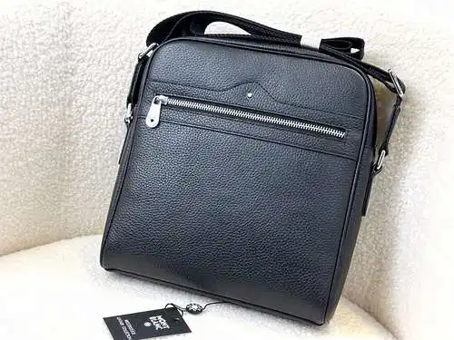 Bolso bandolera para hombre Wan@Baolong, fabricado en piel de vacuno original importada, alta calida