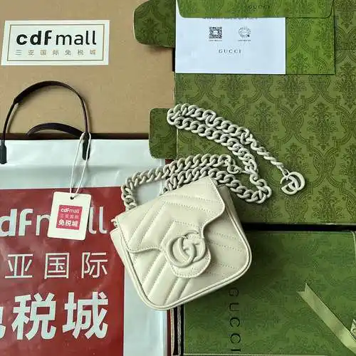 Bolso con cadena GG, fabricado en cuero original superior importado, versión réplica de alta gama, f