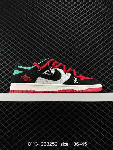 26 Primera capa a nivel de empresa [Zapatillas deportivas personalizadas] Louis Vuitton x Nike SB Du