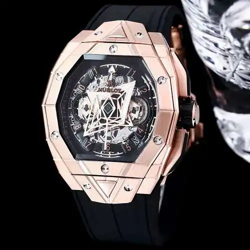 Reloj Hublot para hombre con movimiento mecánico original totalmente automático, caja superior de ac