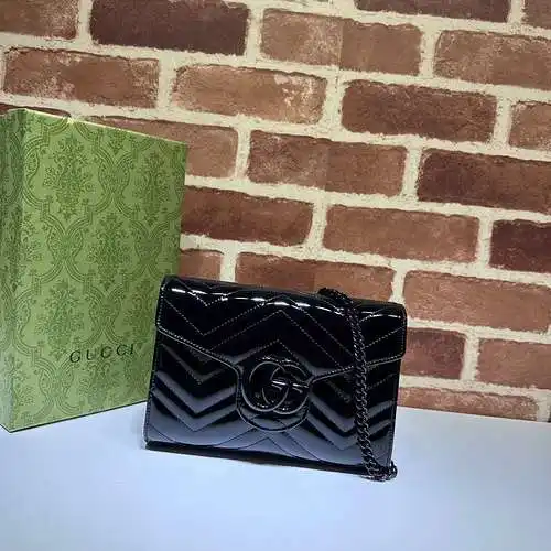 Bolso de cadena GG fabricado en piel de vacuno original importada, alta calidad, entrega en factura 