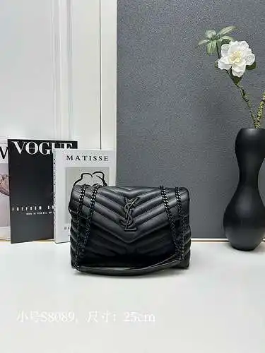 Bolso mensajero YSL hecho de piel de vaca original importada, calidad de alta gama, factura de bolsa
