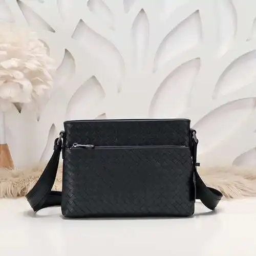 Bolso bandolera especial para hombre BV, fabricado en cuero original superior importado, versión rép