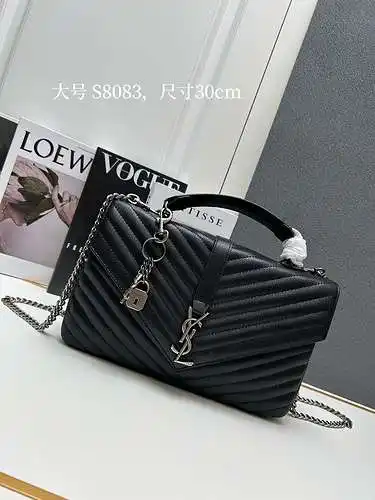 Bolso mensajero YSL hecho de piel de vaca original importada, calidad de alta gama, factura de bolsa