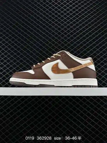 4 zapatos de skate deportivos informales de caña baja retro de la serie Nike SB Dunk Low. El cojín Z