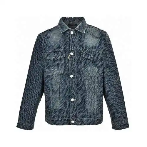 Chaqueta vaquera con rayas diagonales LV/24Fw