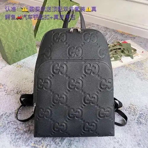 Mochila para hombre GG, fabricada en cuero original superior importado, versión réplica de alta gama