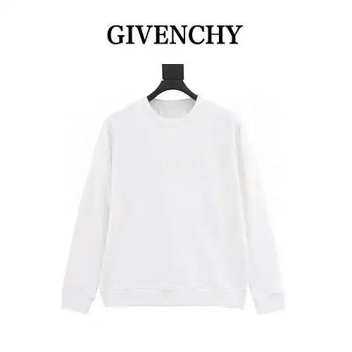 Sudadera Givenchy GVC 23FW toalla letras bordadas 4G cuello redondo