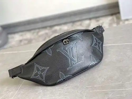 Riñonera para hombre LL, fabricada en cuero original importado de primera calidad, versión réplica d
