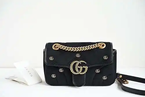 Bolso bandolera GG, fabricado en cuero original importado de primera calidad, versión réplica de alt