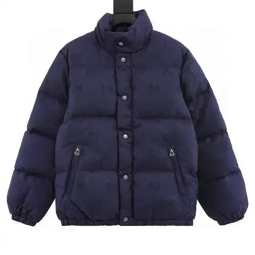 Chaqueta de plumas de jacquard con estampado oscuro y GG grande de G home