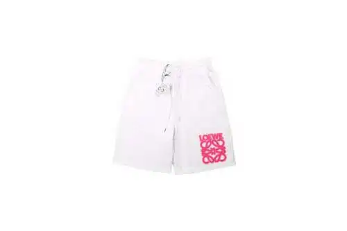 LOE*WE pantalones cortos bordados neón 22ss