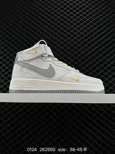 2 zapatillas casual Nike Air Force Mid 7 con gancho dorado pequeño bordado Air Force 1 Talla: 36 36.