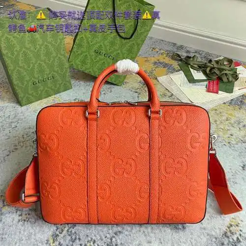 Maletín GG para hombre, fabricado en cuero original superior importado, versión réplica de alta gama