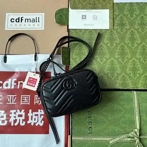 Bolso bandolera GG, fabricado en cuero original importado de primera calidad, versión réplica de alt