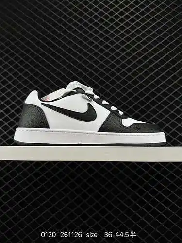 3 Nike Ebernon Low PRM zapatillas informales retro bajas para hombre con panda gris blanco y negro A