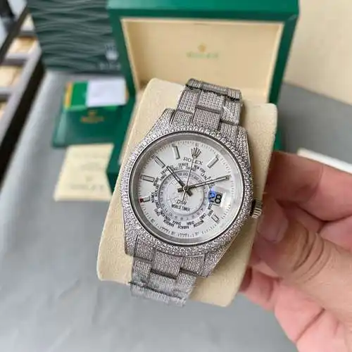 Reloj Rolex para hombre con movimiento mecánico original totalmente automático, caja superior de ace
