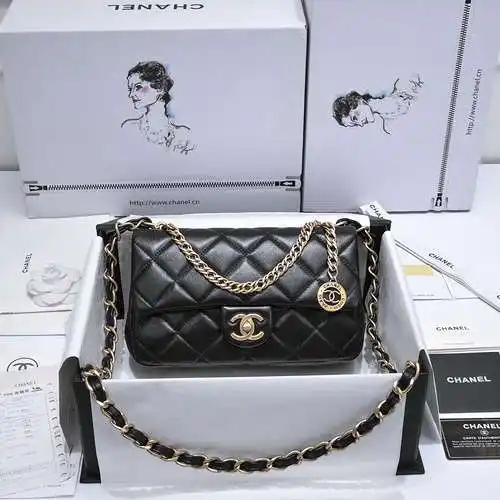 Bolso de hombro CH Xiaoxiang, hecho de cuero original superior importado, versión réplica de alta ga