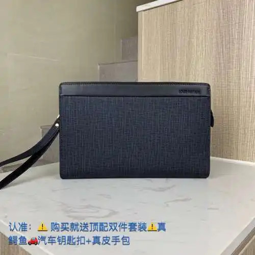 Bolso de mano para hombre LL, elaborado en piel de vacuno original importada, alta calidad, entrega 